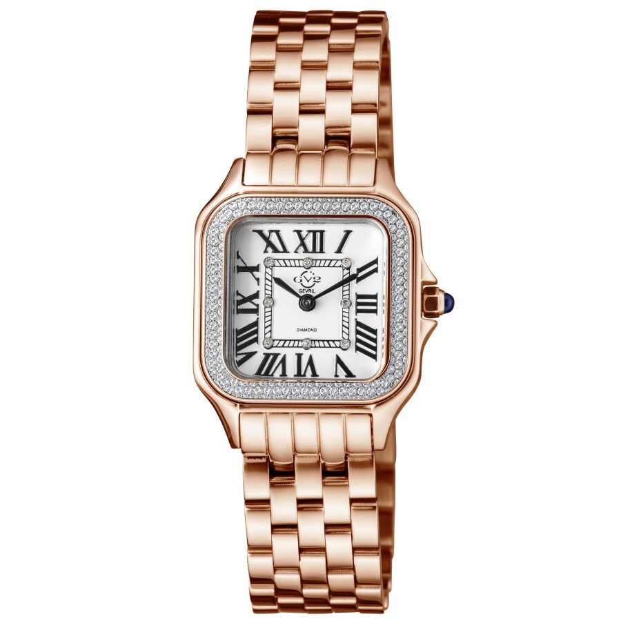 GV2 by Gevril Milan Quartz White Dial Ladies Watch 12101B ...