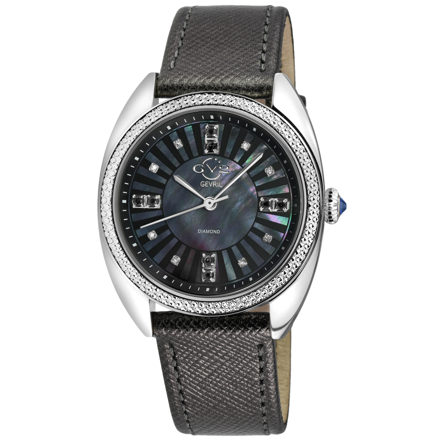 GV2 by Gevril Palermo Diamond Mother of Pearl Dial Ladies Watch 13100