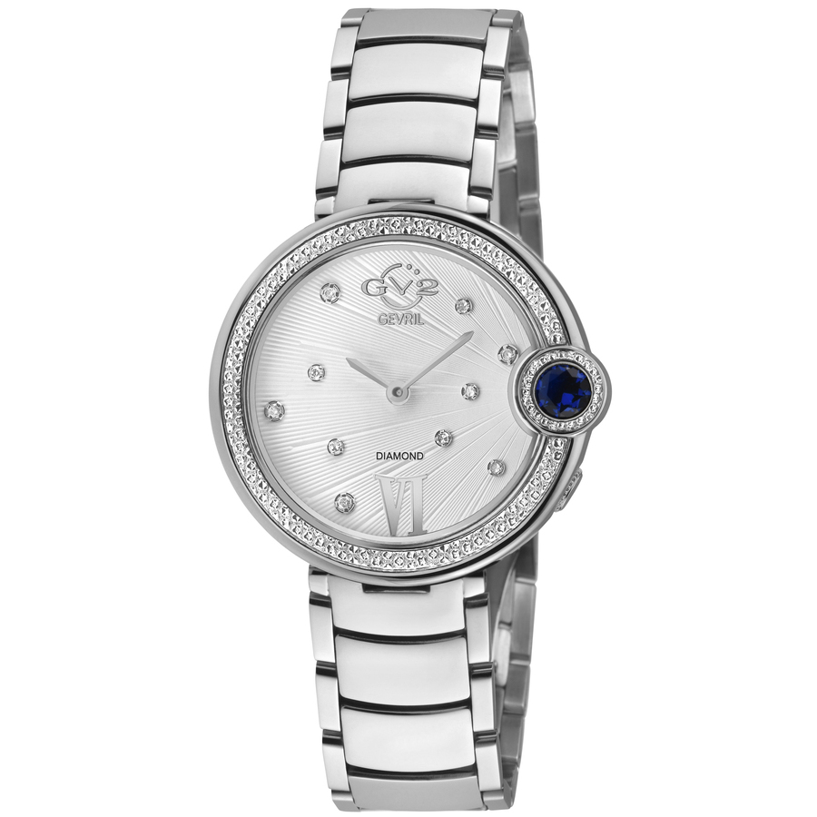 クー　weds VELVA ピレリアイスゼロ② Gv2 By Gevril Perugia Quartz White Dial Ladies Watch 14707B