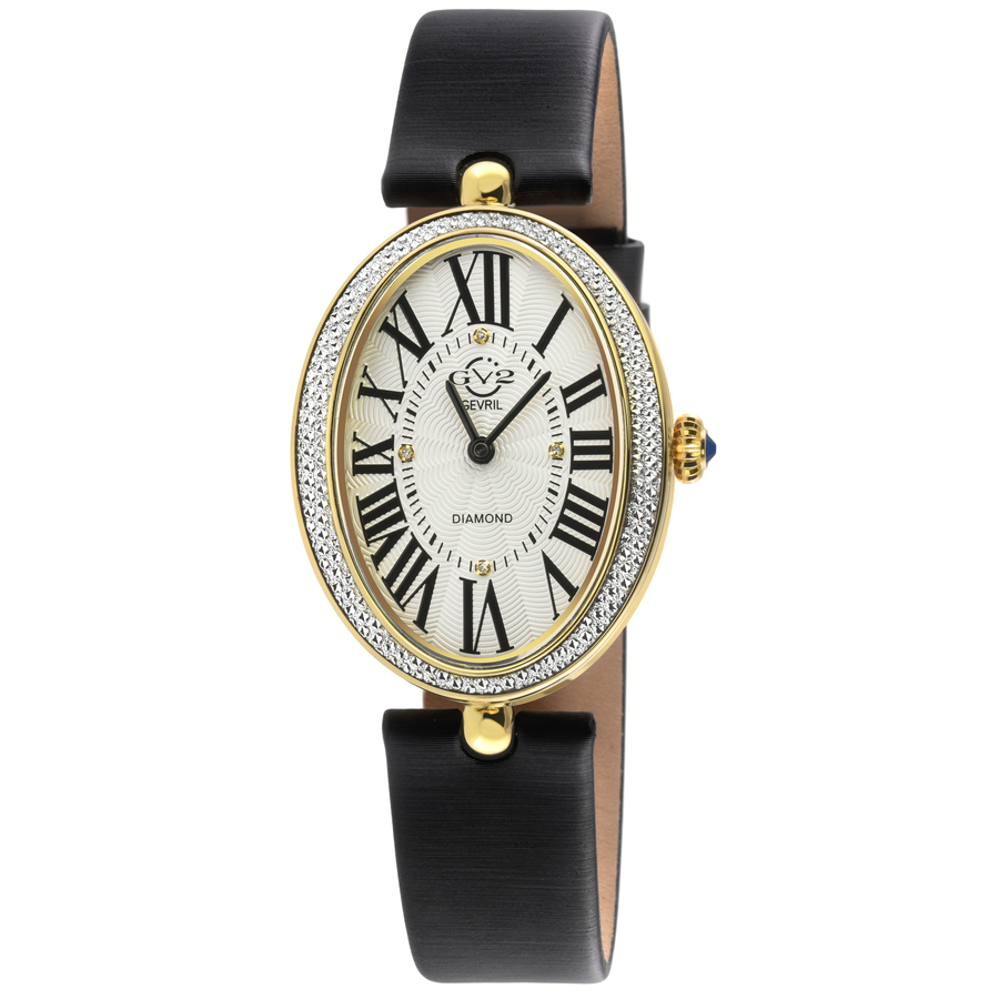 GV2 by Gevril Piazza Navona White Dial Ladies Watch 14801
