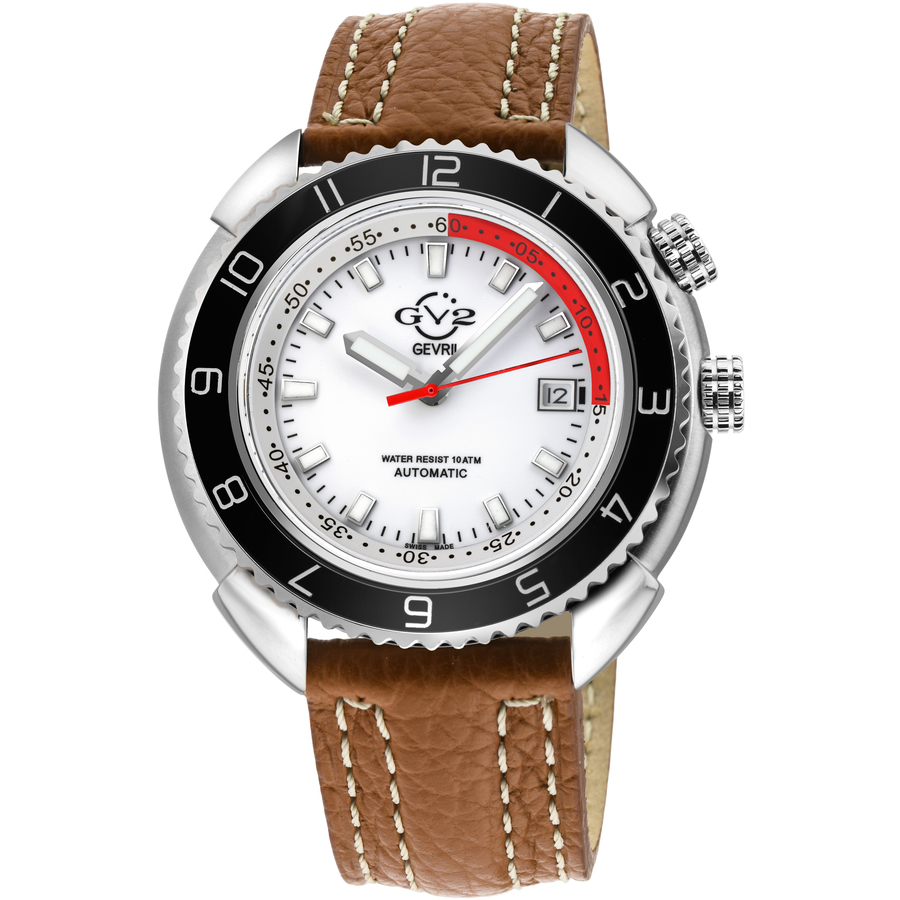 Gv2 By Gevril Squalo Automatic White Dial Men's Watch 42400.L5