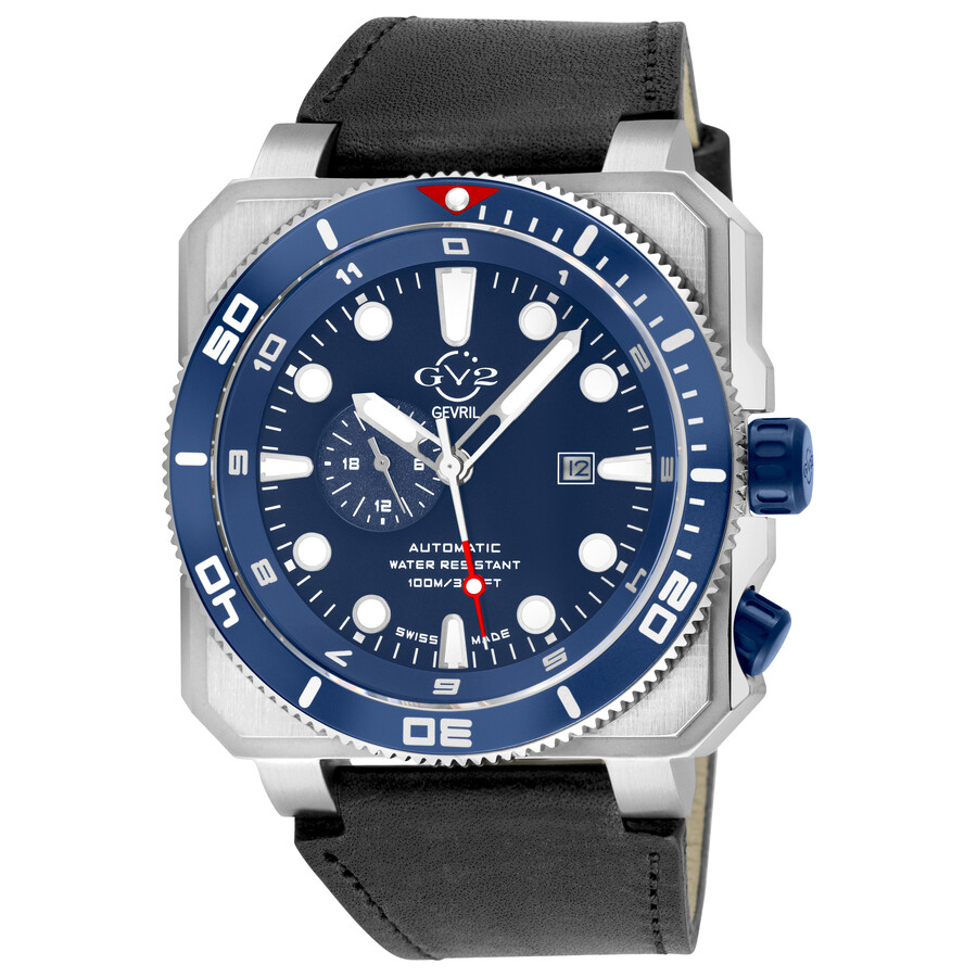 Gv2 By Gevril XO Submarine Automatic Blue Dial Men's Watch 4552