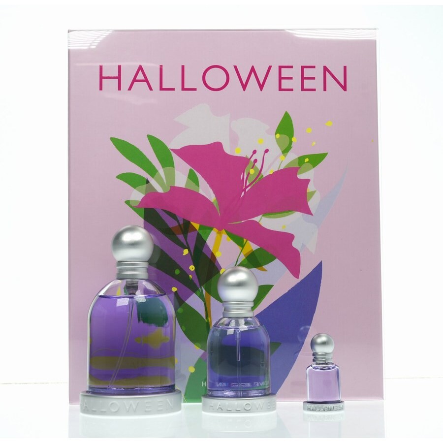 Jesus Del Pozo Halloween(w)(h / B)(li Free)3pc Set(3.4oz Edt Sp In Green / Violet