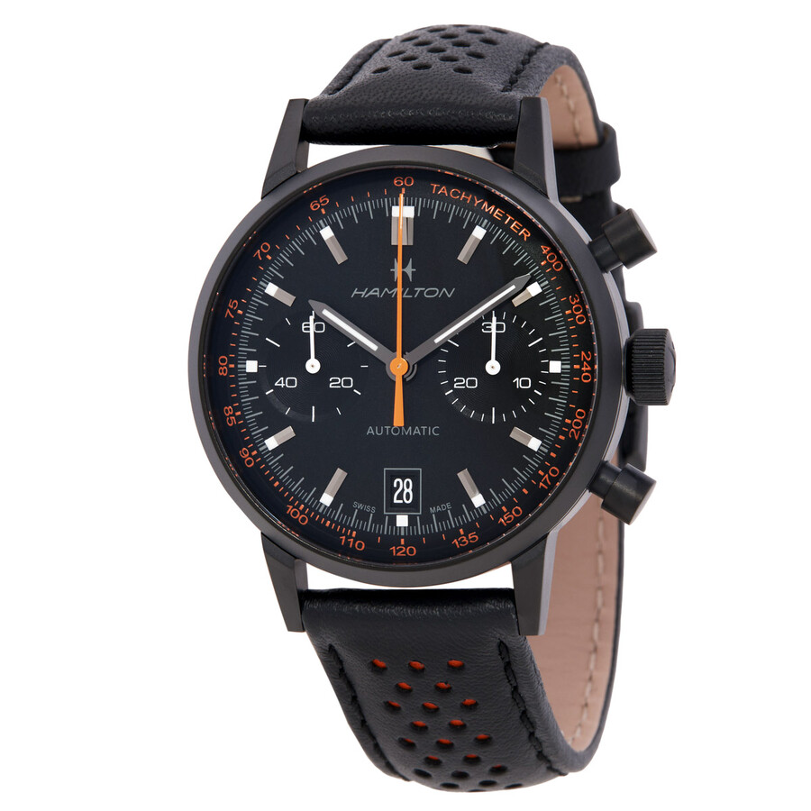 American Classic Intra-Matic Chronograph Automatic Black Dial Watch H38446732