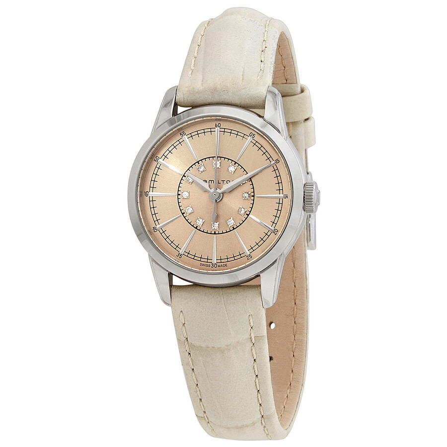 American Classic Railroad Quartz Diamond Champagne Dial Ladies Watch H40311821