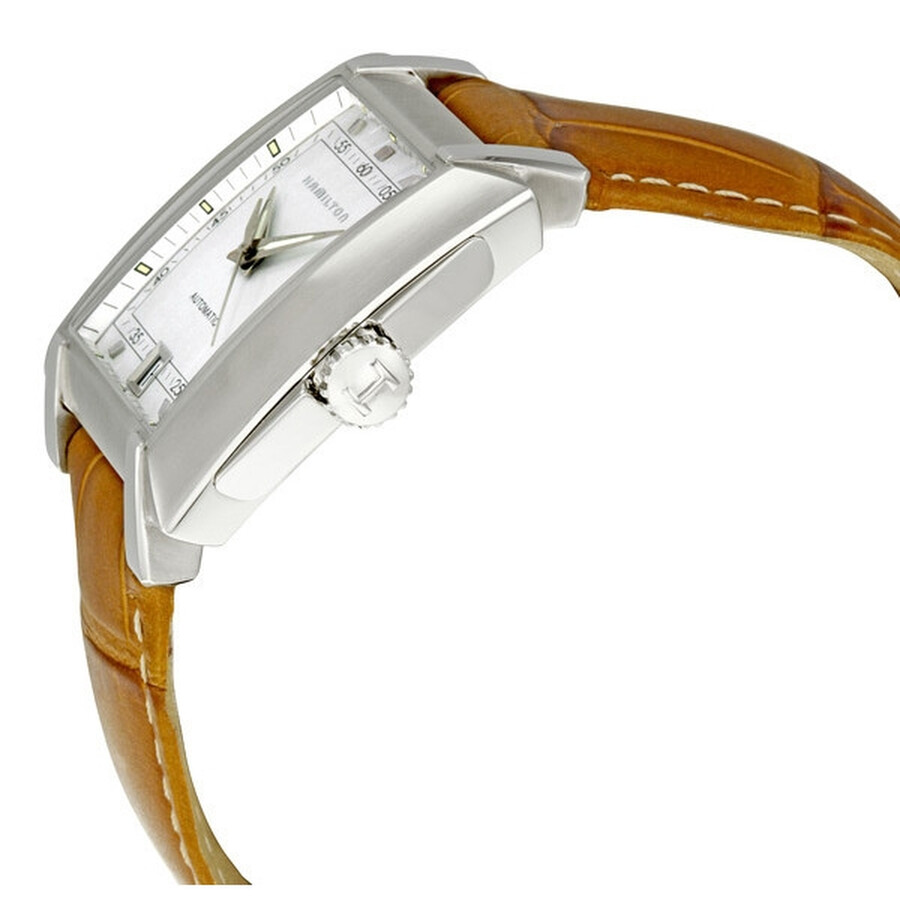 white dial brown leather strap watch