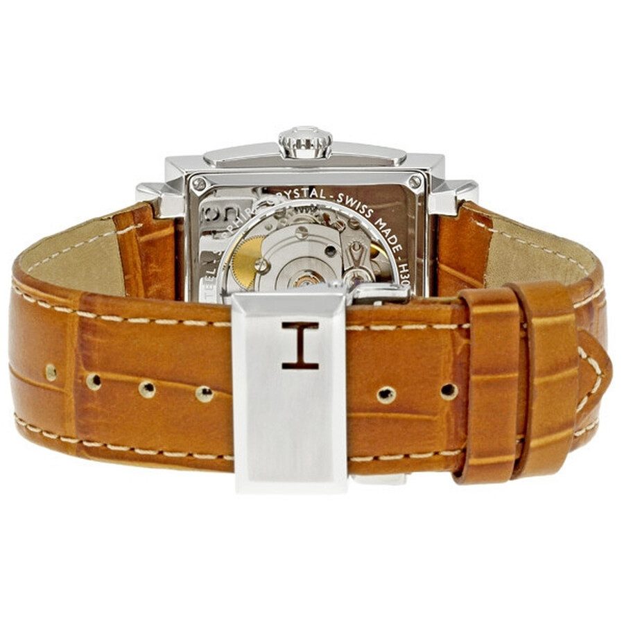 white dial brown leather strap watch