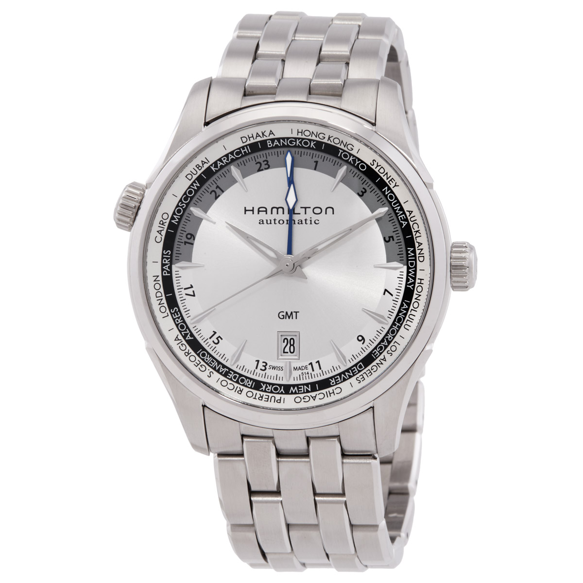 Hamilton Jazzmaster GMT Automatic Silver Dial Men's Watch H32605151