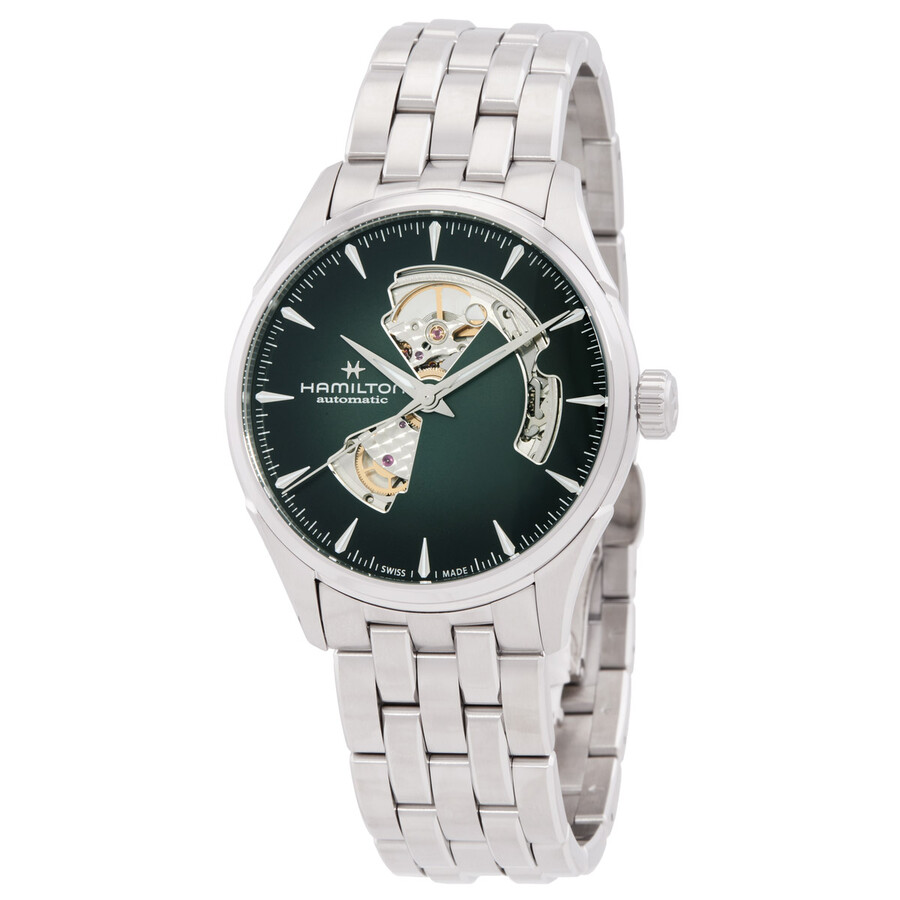 Jazzmaster Open Heart Automatic Green Dial Men's Watch H32705160