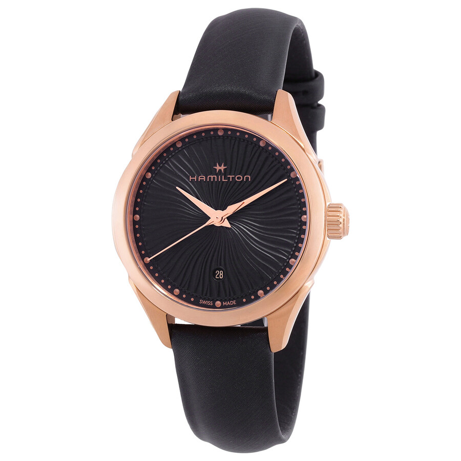 Jazzmaster Quartz Black Dial Ladies Watch H32201430