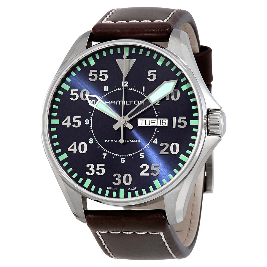 Khaki Aviation Pilot Automatic Blue Dial Men's Watch H64715545