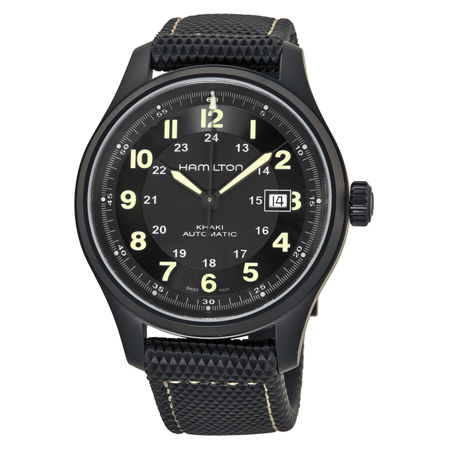 Hamilton khaki 2025 field titanium black