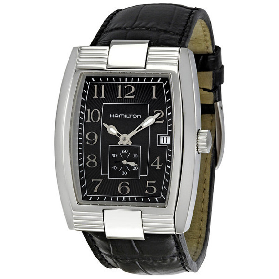【HAMILTON】MOUNT VERNON 時計ブラック Hamilton Mount Vernon Black Dial Automatic Men's Watch