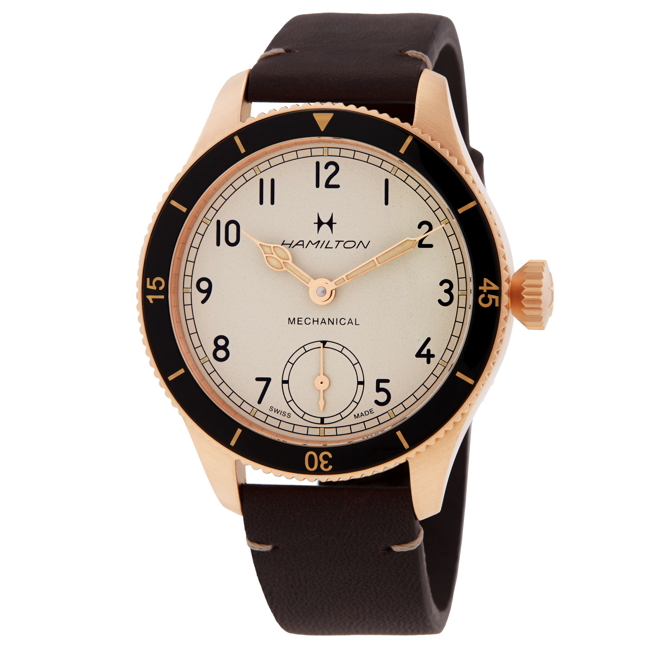 Hamilton Pioneer Hand Wind Eggshell-white Dial Men's Watch