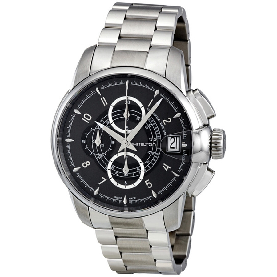 Timeless Classic Railroad Black Dial Chronograph Automatic Men's Watch H40616135
