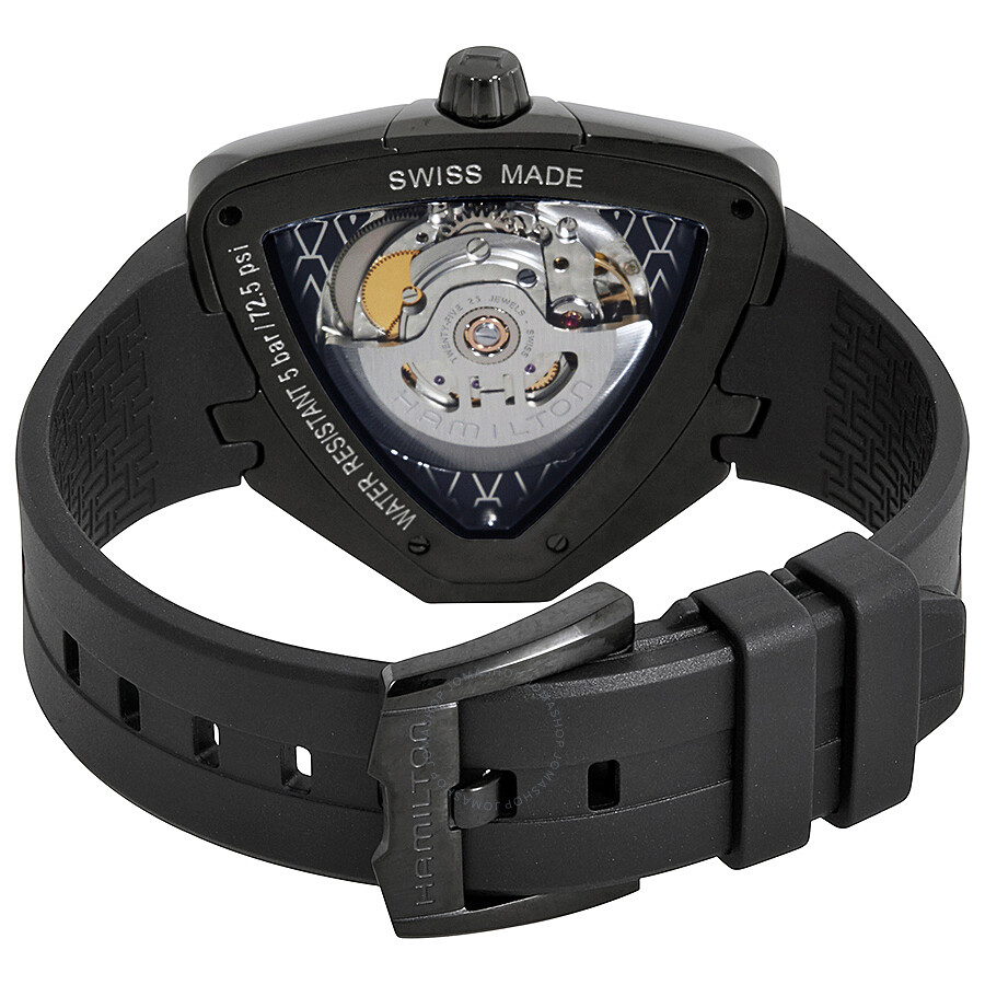 Watch Hamilton Automatic Ventura Pvd Black Elvis80 Dial Men's H24585331 cAjq4L53SR