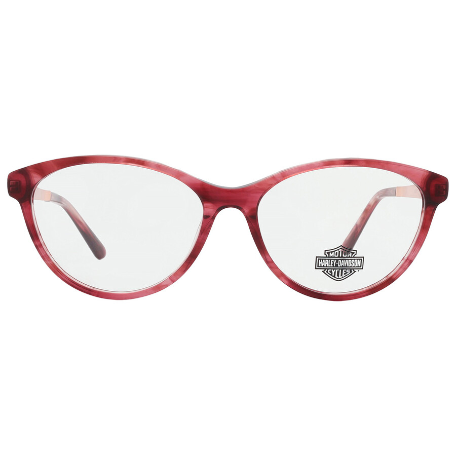 Shop Harley Davidson Demo Cat Eye Ladies Eyeglasses Hd0570 069 53 In Bordeaux