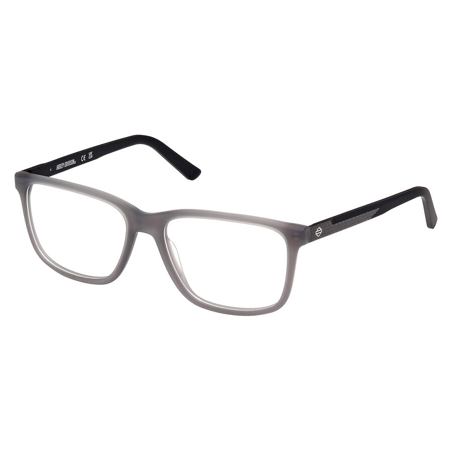 Harley Davidson Demo Rectangular Men's Eyeglasses Hd0955 020 57 In Black