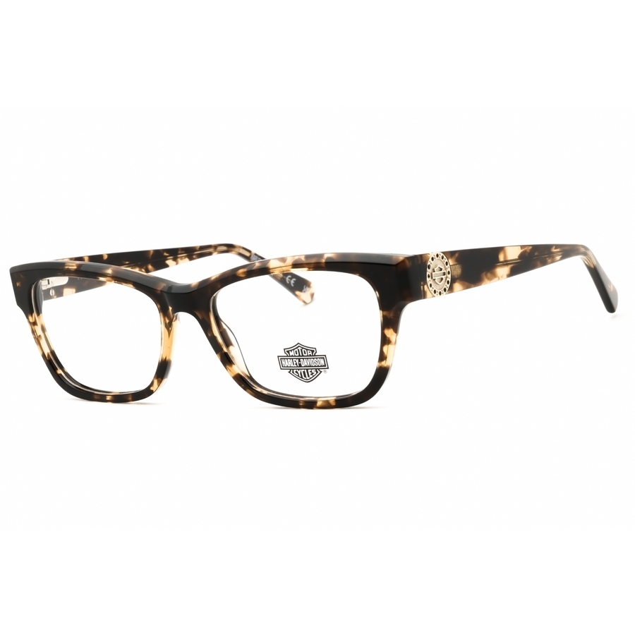 Harley Davidson Ladies Brown Rectangular Eyeglass Frames Hd50105