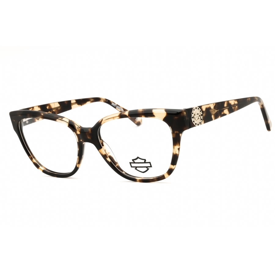 Harley Davidson Ladies Brown Rectangular Eyeglass Frames Hd50106