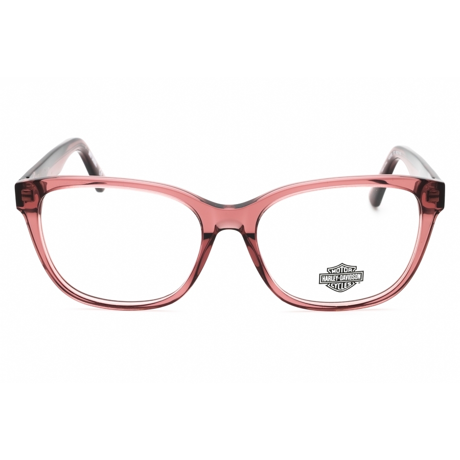 Harley Davidson Ladies Pink Rectangular Eyeglass Frames Hd0568