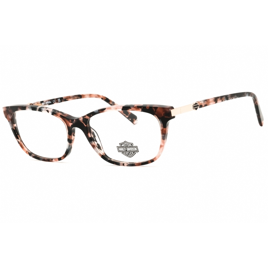 Harley Davidson Ladies Pink Rectangular Eyeglass Frames Hd0578