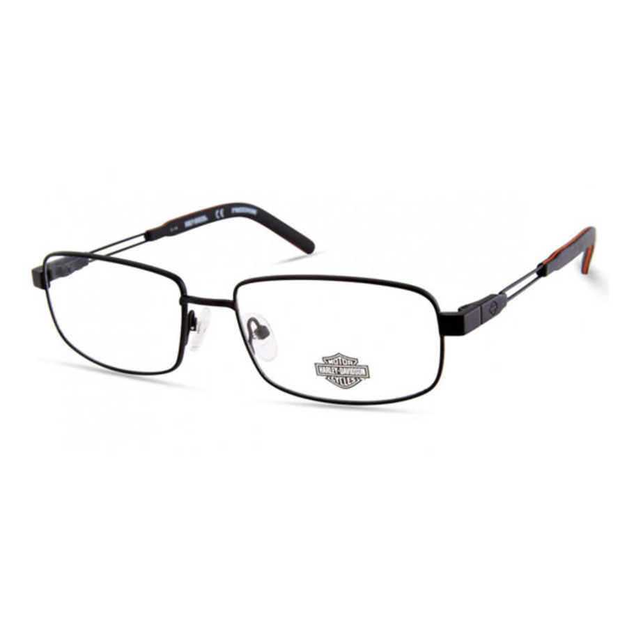 Harley Davidson Men's Black Rectangular Eyeglass Frames HD900000257 ...