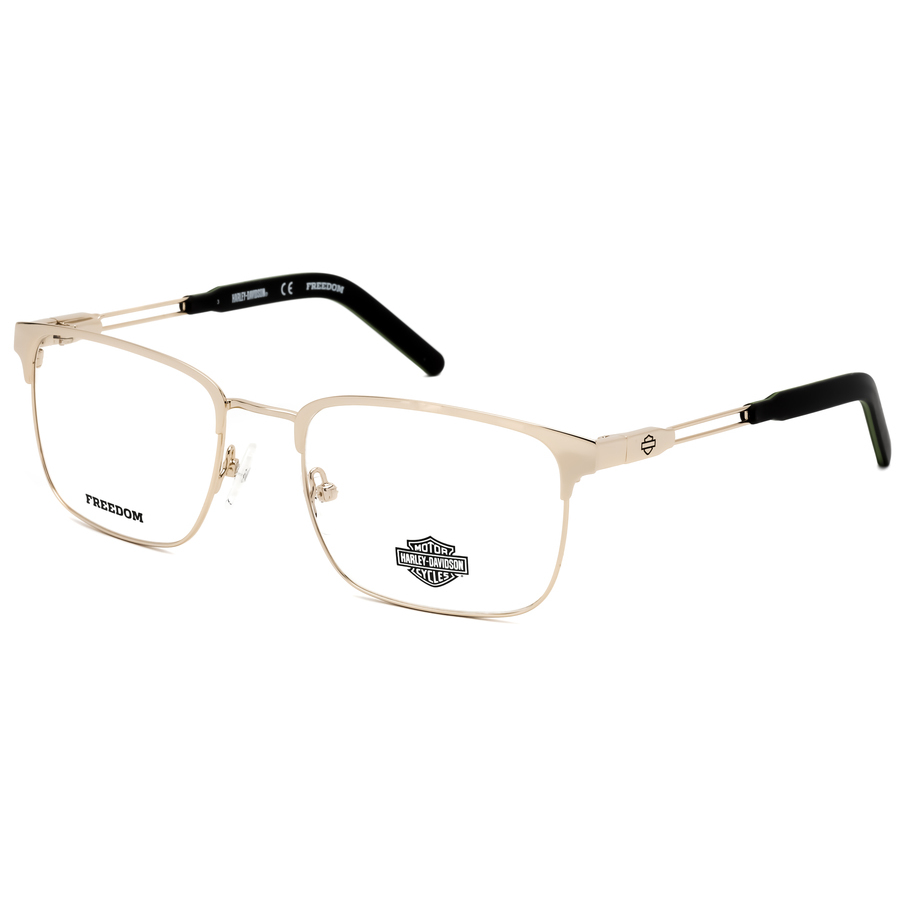 Harley Davidson Men's Gold Tone Square Eyeglass Frames hd900103255 ...