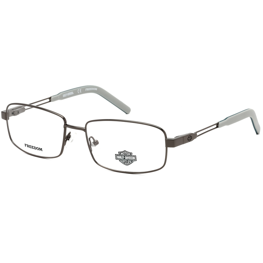 Harley Davidson Men's Gunmetal Square Eyeglass Frames HD900000857 ...