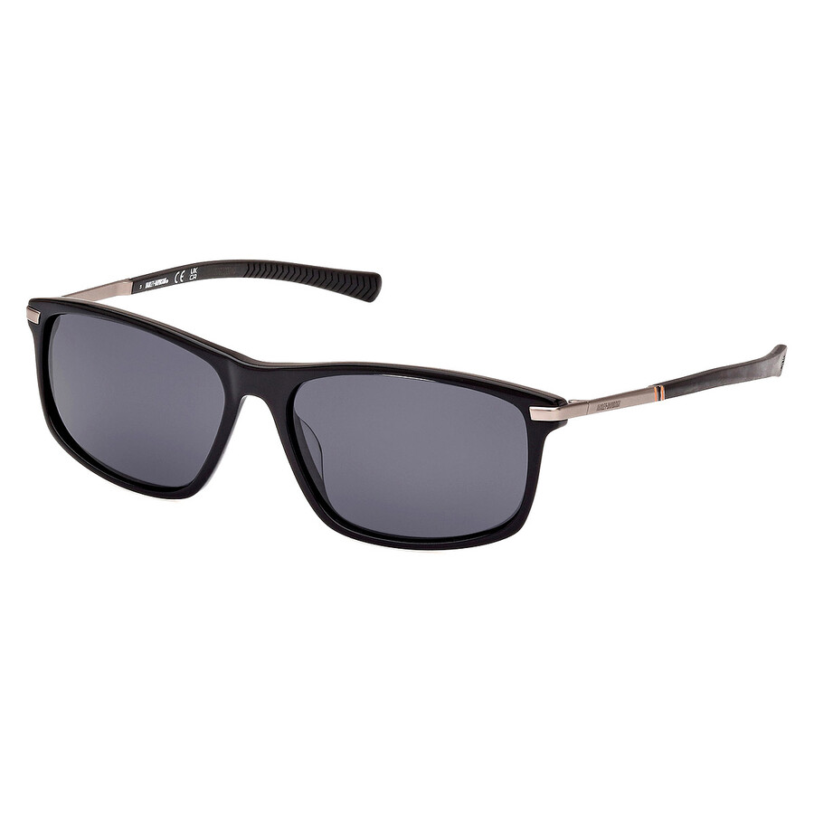 Harley Davidson Polarized Smoke Rectangular Men's Sunglasses Hd0979x 01d 59