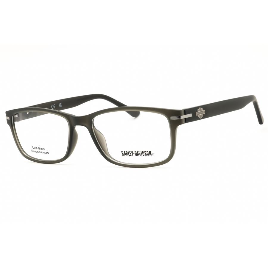 Harley Davidson Unisex Grey Rectangular Eyeglass Frames Hd0496
