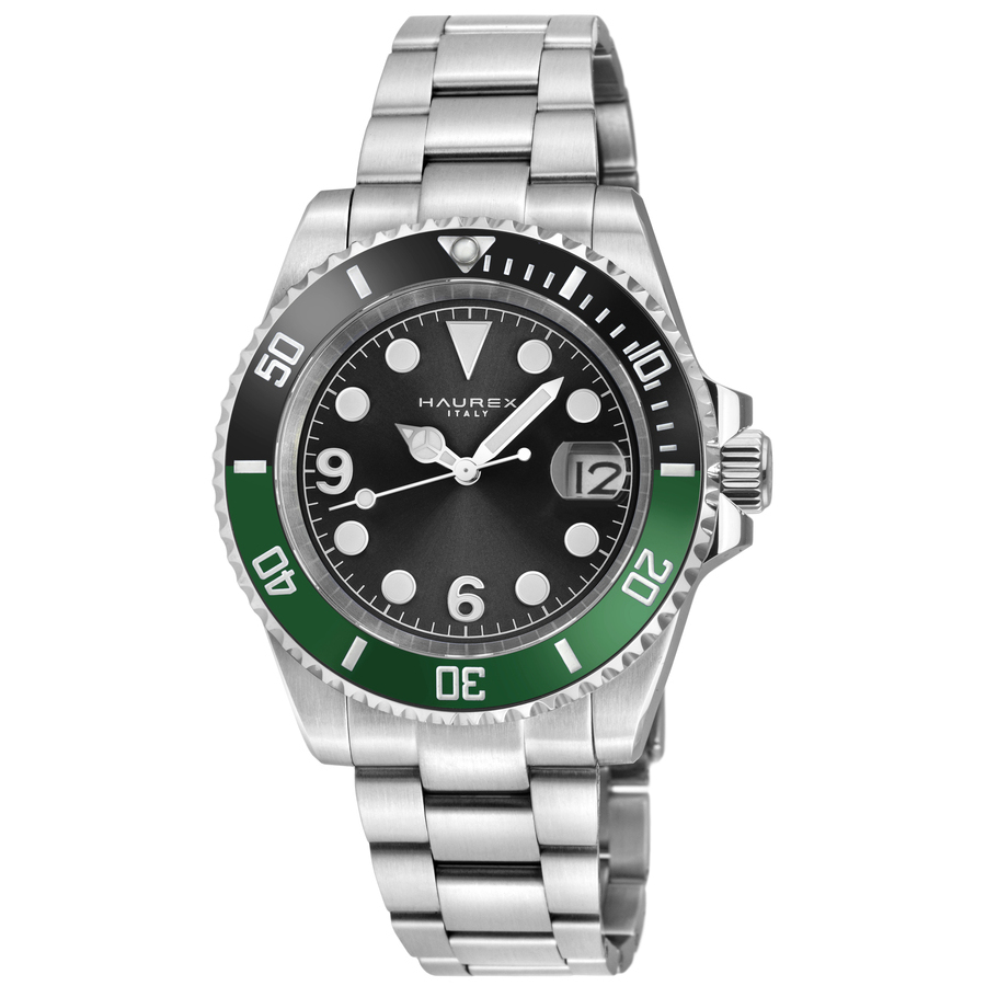 Haurex Italy Barracuda Automatic Black Dial Men's Watch 4A512UBG
