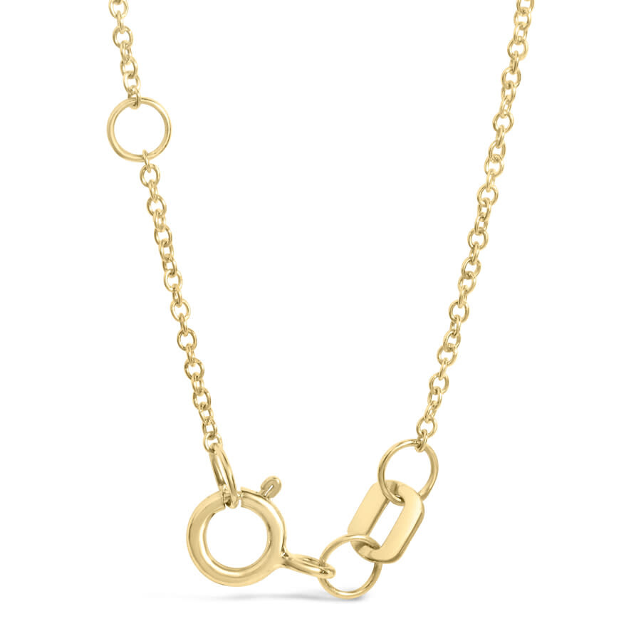 Haus Of Brilliance 10k Yellow Gold 1/10 Cttw Diamond Paperclip Charm Adjustable Link Bracelet In Gold