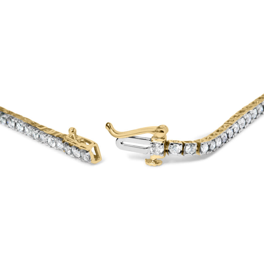 Haus Of Brilliance 10k Yellow Gold Classic 3.0 Cttw Classic Diamond Tennis Bracelet (j-k Color In Yellow