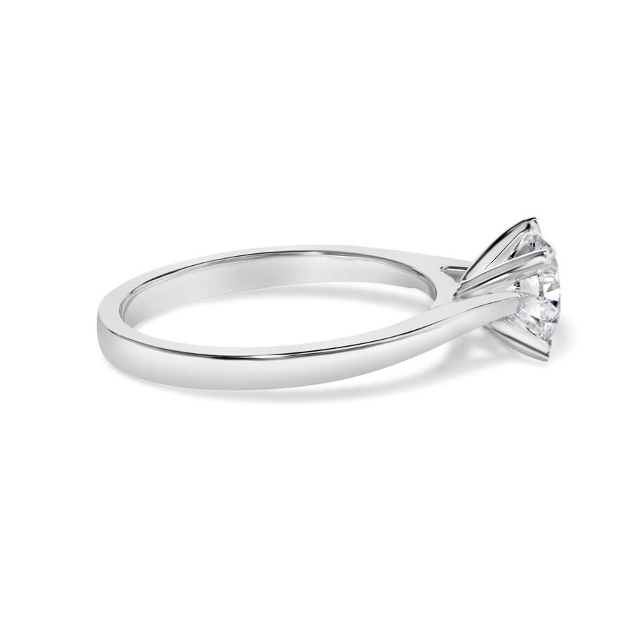 Haus Of Brilliance 14k White Gold 1.0 Cttw Round Lab Grown Diamond Eagle Claw 4-prong Set Solitaire  In White