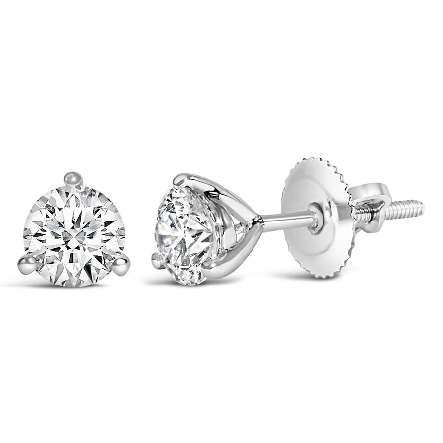 Haus Of Brilliance 14k White Gold 1/4 Cttw 3-prong Martini Set Brilliant Solitaire Lab Grown Diamond
