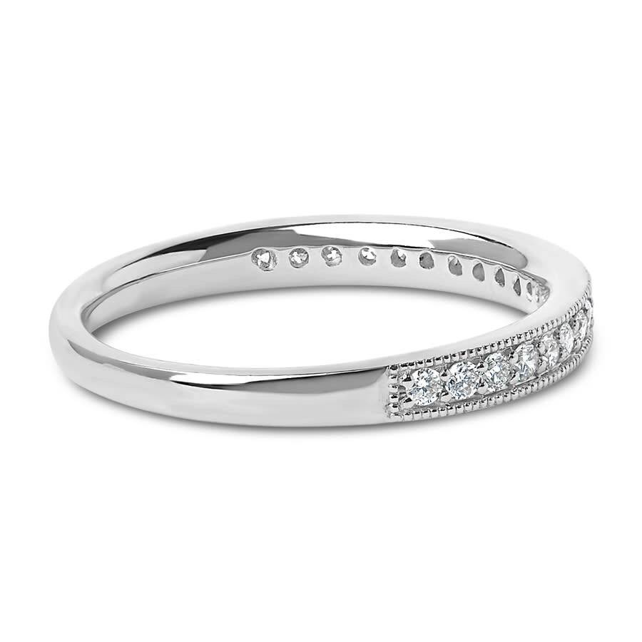 Haus Of Brilliance 14k Gold 1/4 Cttw Round Diamond Milgrain Wedding Band In Metallic