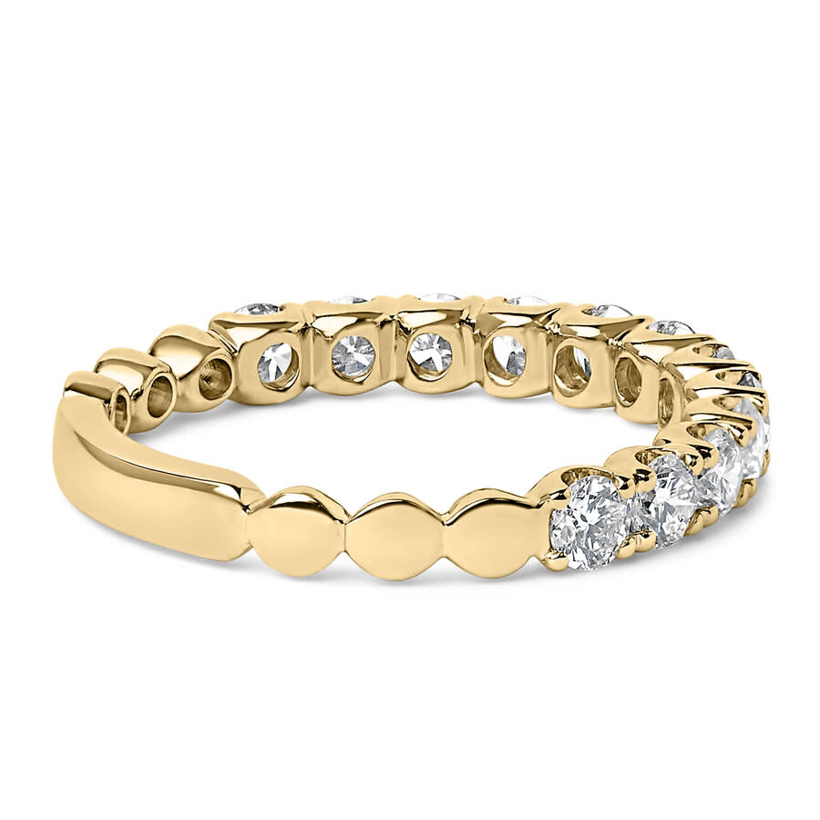 Haus Of Brilliance 14k Yellow Gold 1.00 Cttw Round Diamond Prong Set Wedding Band In Gold