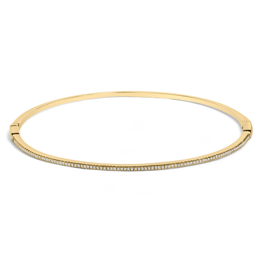 Haus Of Brilliance 14k Yellow Gold 1/3 Cttw Diamond Half Eternity Bangle Bracelet (i-j Color In Yellow
