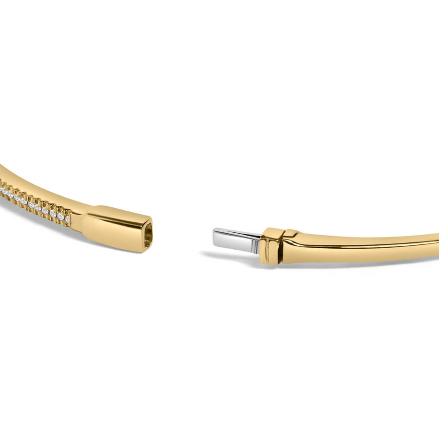 Haus Of Brilliance 14k Yellow Gold 1/3 Cttw Diamond Half Eternity Bangle Bracelet (i-j Color In Yellow