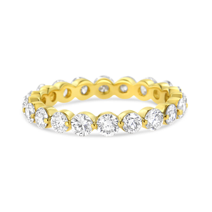 Haus Of Brilliance 14k Yellow Gold 2.0 Cttw 2 Prong Set Diamond Eternity Band Ring (si1-si2 Clarity In Yellow