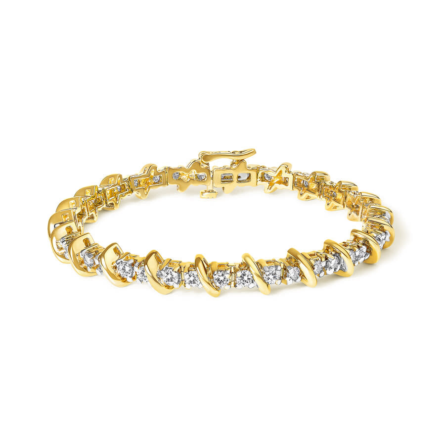 Haus Of Brilliance 14k Yellow Gold 3.0 Cttw Diamond S Link Bracelet