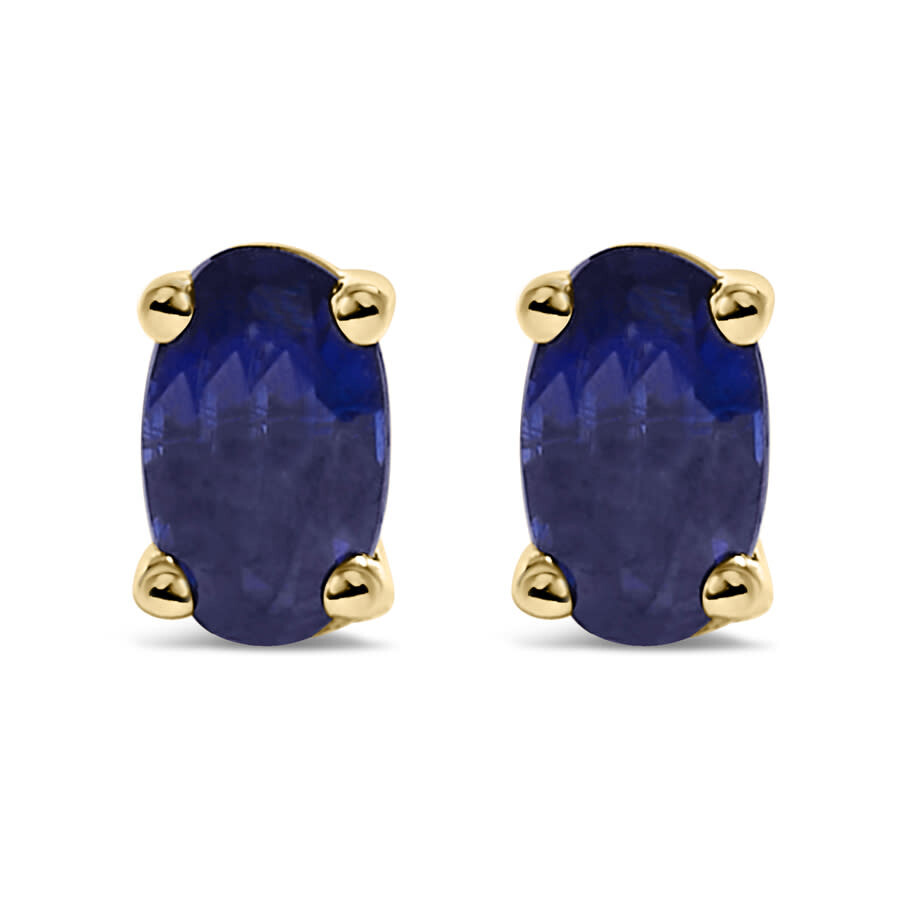 Haus Of Brilliance Colorful Gemstones 14k 0.74 Ct. Tw. Sapphire Stud Earrings