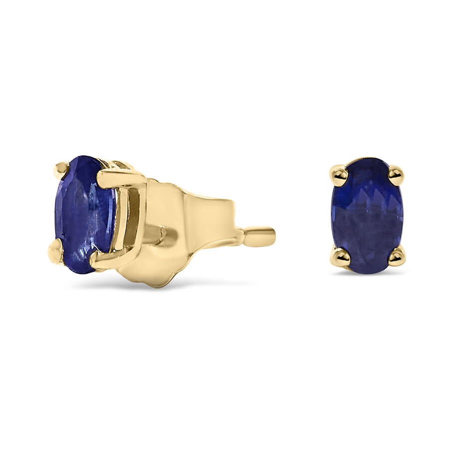 Haus Of Brilliance Colorful Gemstones 14k 0.74 Ct. Tw. Sapphire Stud Earrings