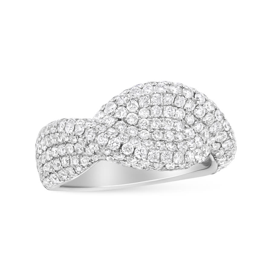 Haus Of Brilliance 18k White Gold Cluster 2 1/4 Cttw Diamond Fashion Ring (f-g Color In White