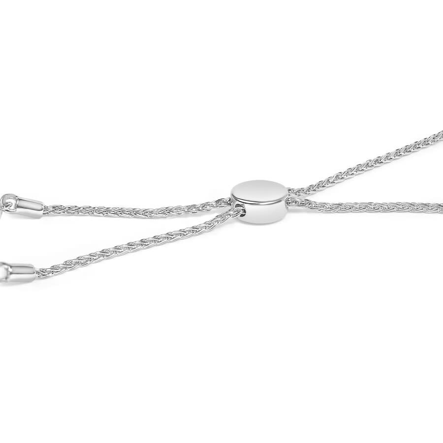 Haus Of Brilliance .925 Sterling Silver 1/6 Cttw Diamond X And O Bolo Bracelet In Silver