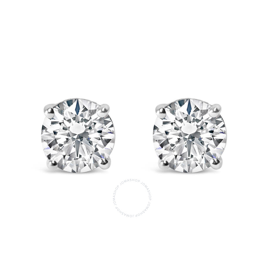 Haus Of Brilliance Sterling Silver 1.0 Cttw Round Cut Lab Grown White Diamond 4-prong Classic Solita In White