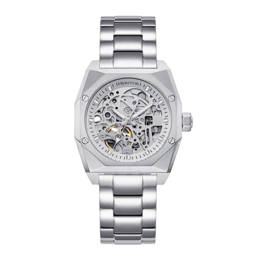 Heritor Elliott Automatic Silver Dial Men display picture 1