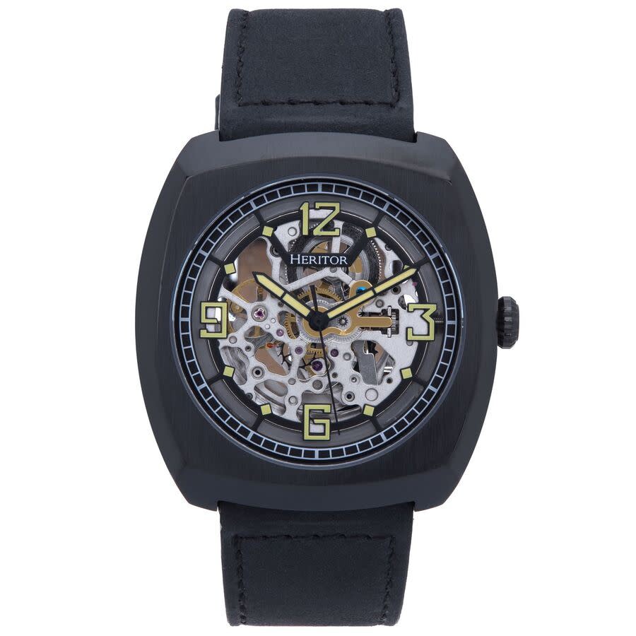 Shop Heritor Gatling Black Dial Men's Watch Herhs2305