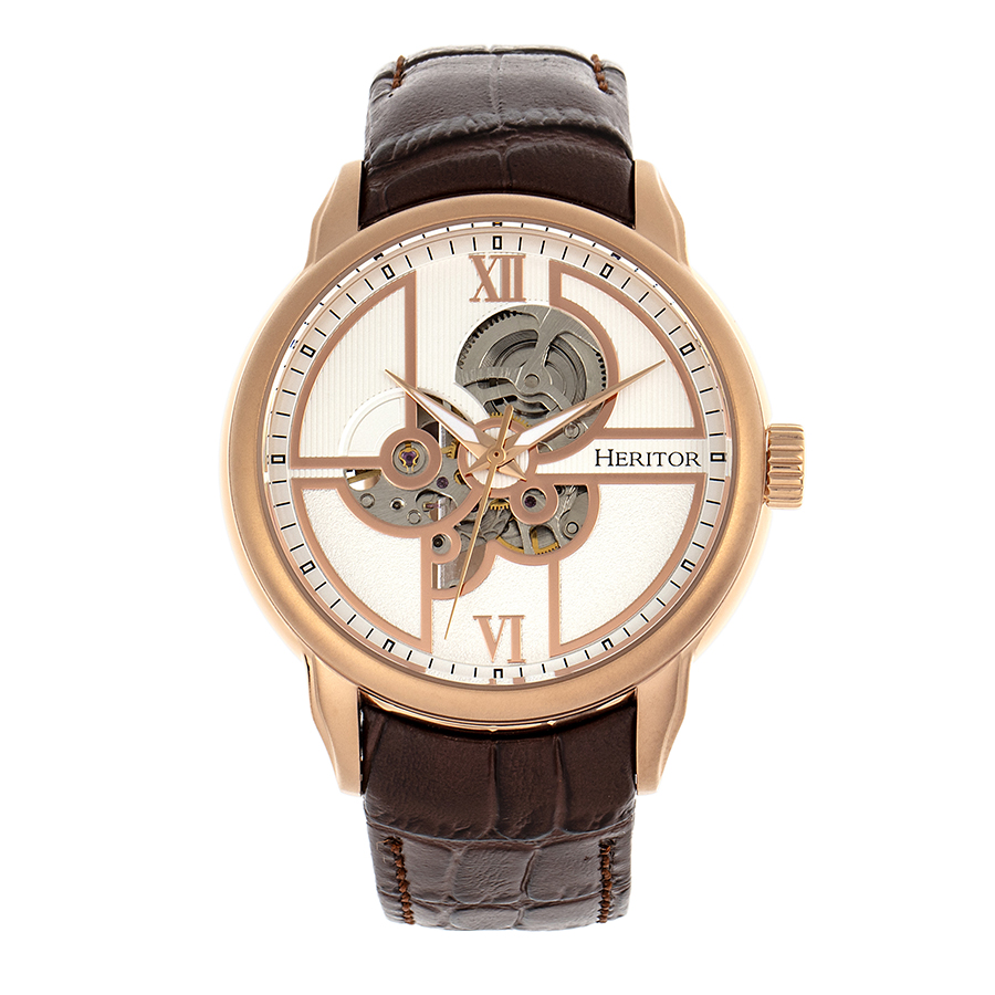Heritor Sanford Automatic White Dial Men's Watch HR8304